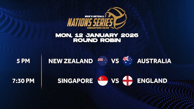 12 January 2026 | Nations Series SG 25/26 - New Zealand vs Australia (REPLAY)