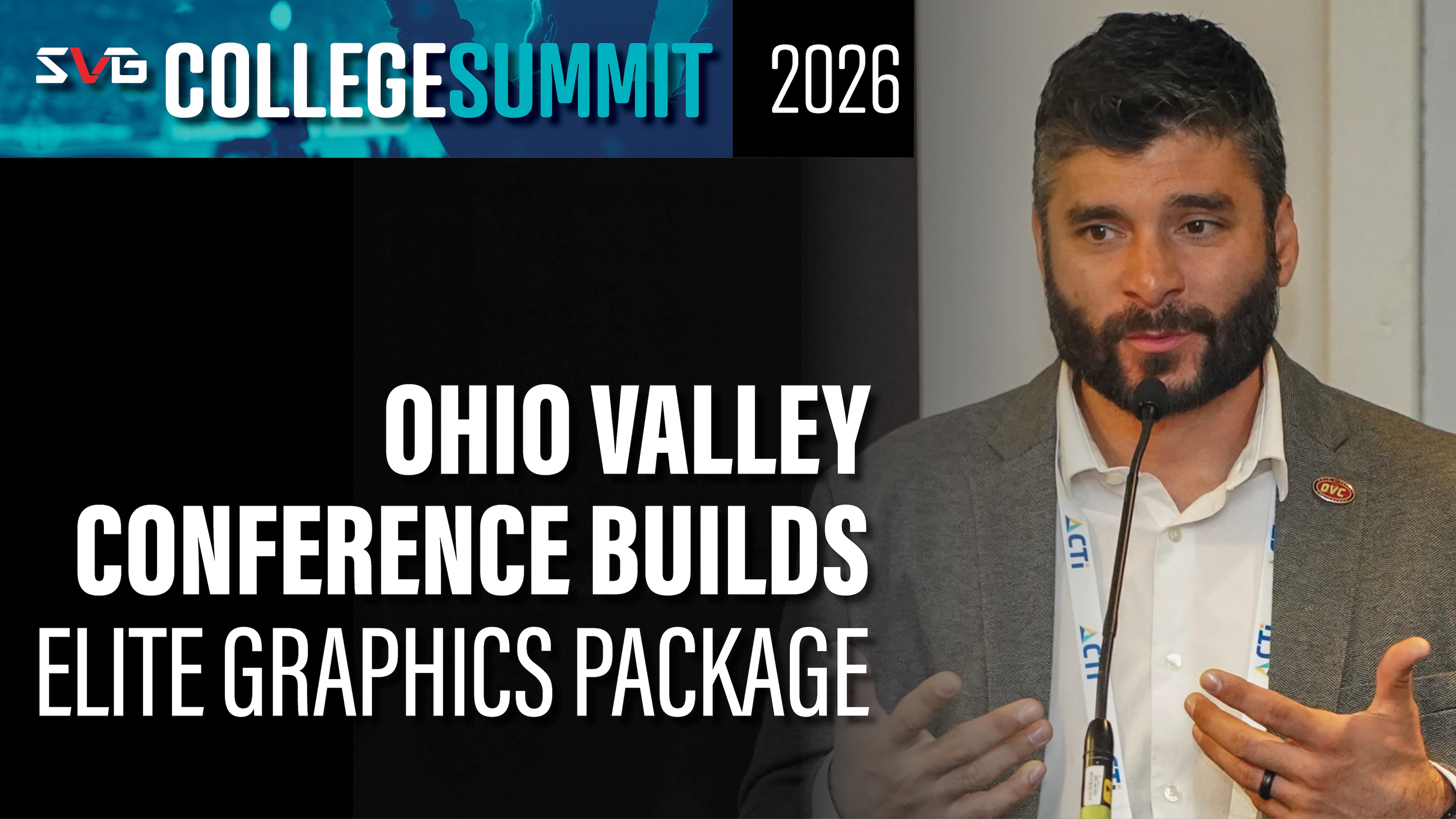 ESPN-compliant College Sports Graphics at OVC with Viz Trio