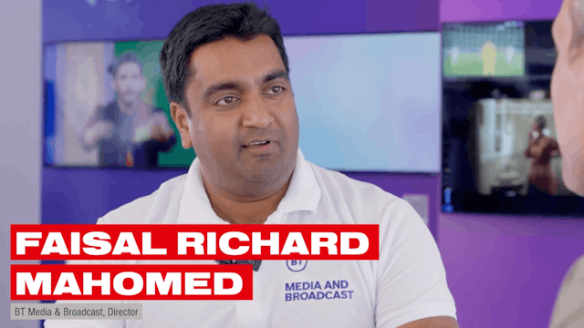 BT Media & Broadcast’s Faisal Richard...