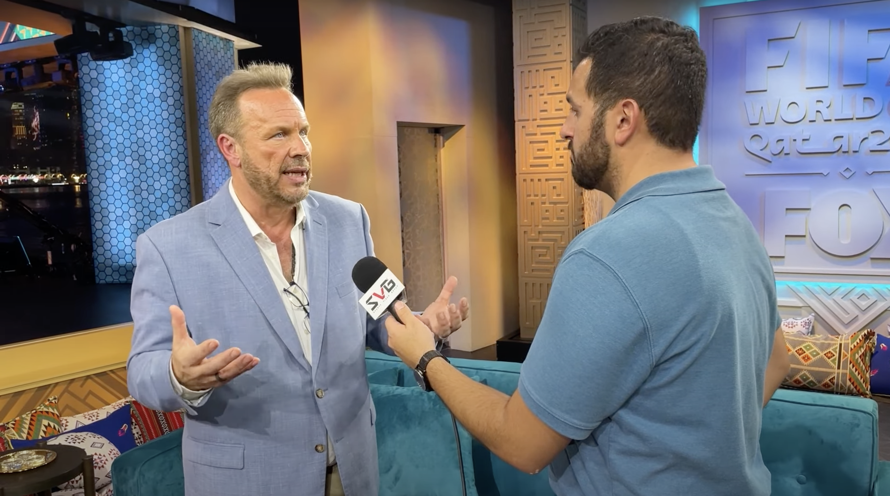 FIFA World Cup 2022: Fox Sports' Rod Conti Tours the Sets at the Doha Corniche