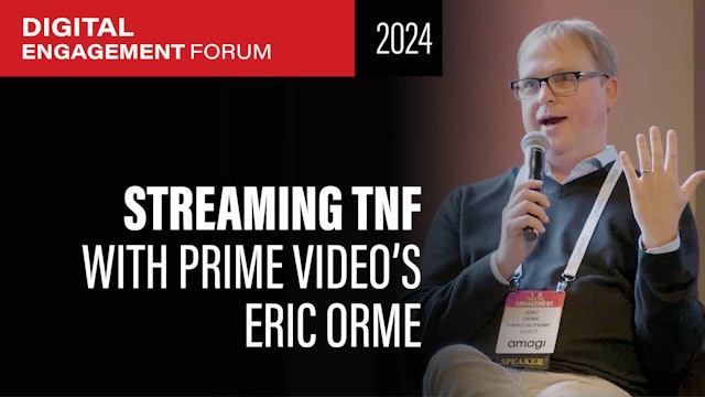 Prime Video, TNF, and Next-Level Streaming: A Keynote Conversation