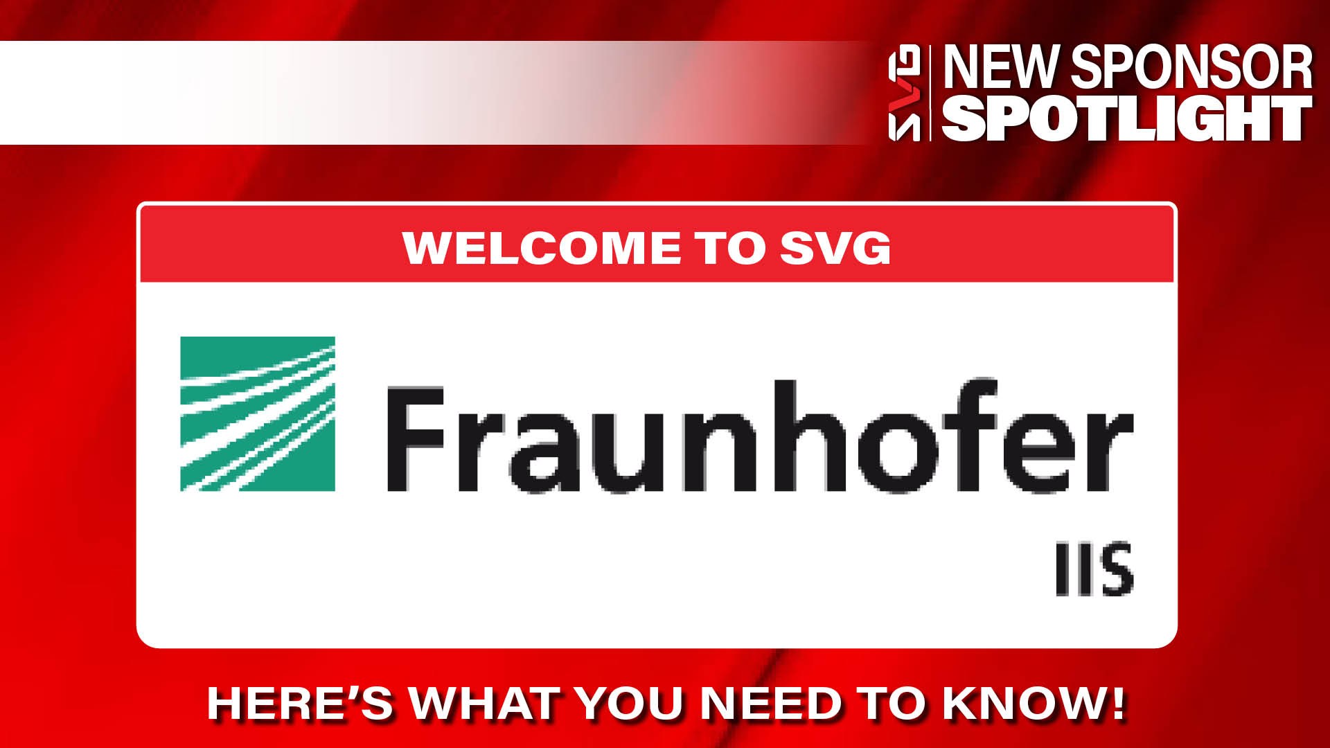 SVG New Sponsor Spotlight: Fraunhofer's Yannik Grewe Talks New Audio Ecosystem