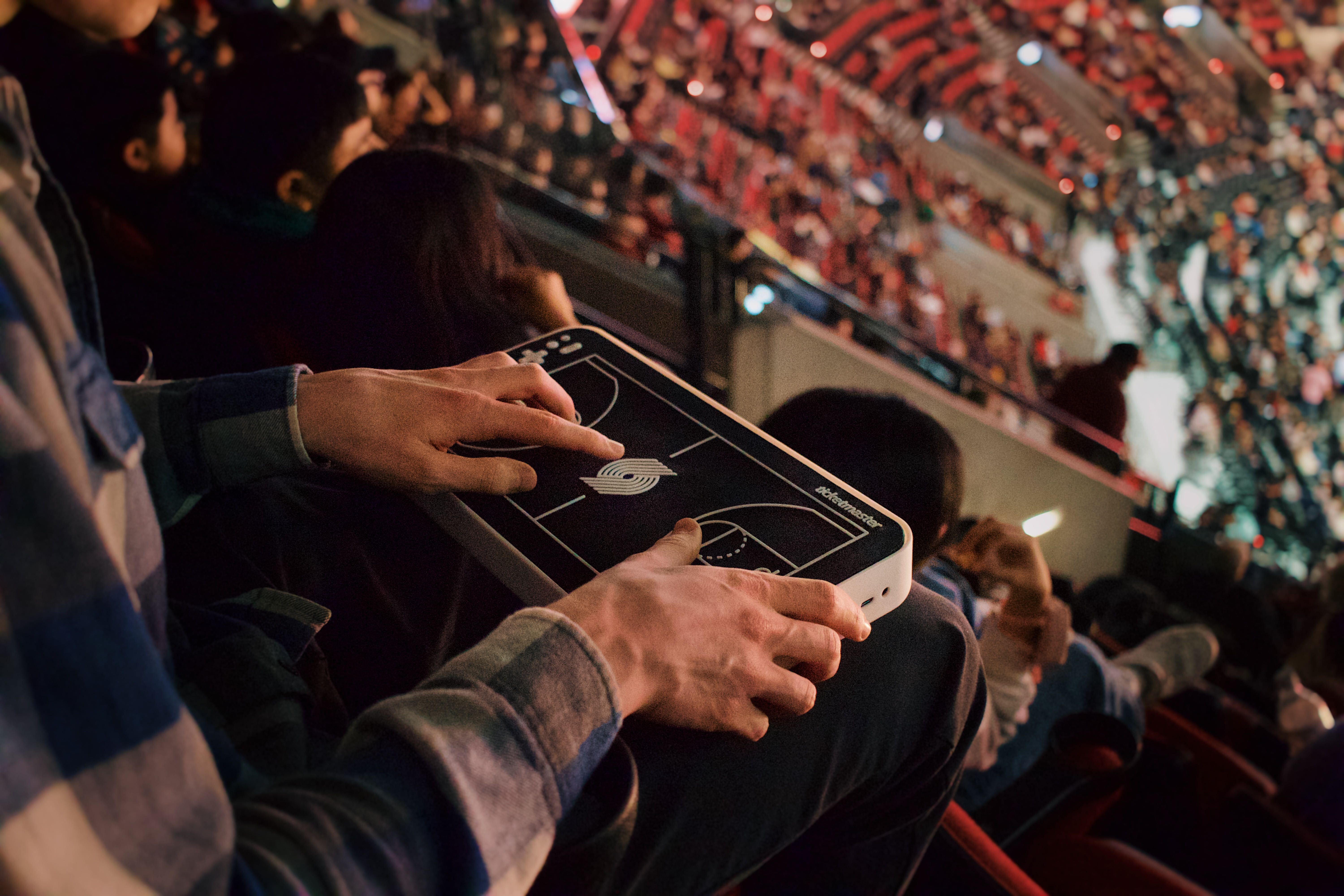 OneCourt's Haptic Displays Help Blind/Low Vision Fans at Trail Blazers Games