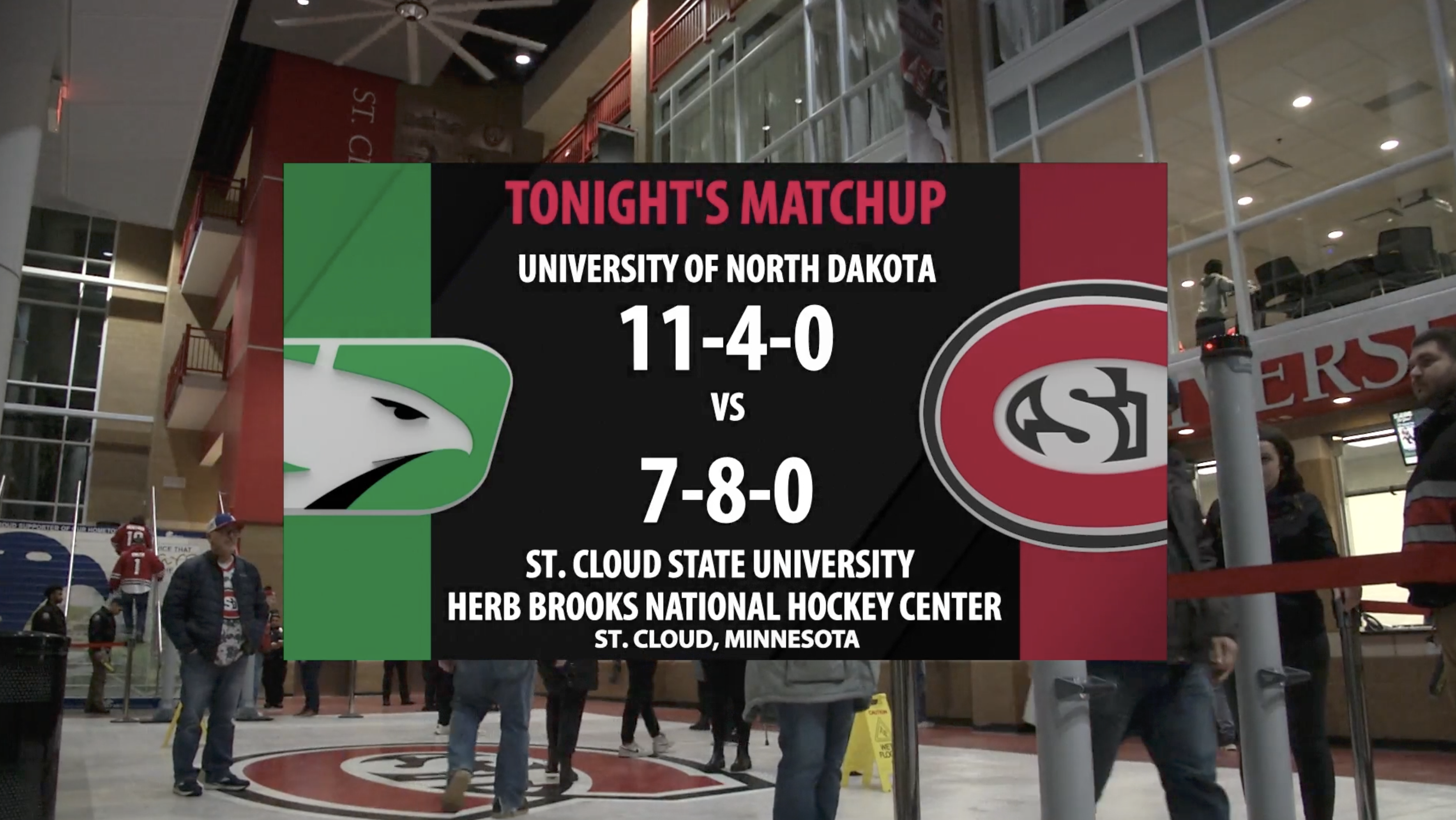 St. Cloud State University | SCSU vs North Dakota Men’s Ice Hockey Pre-Game