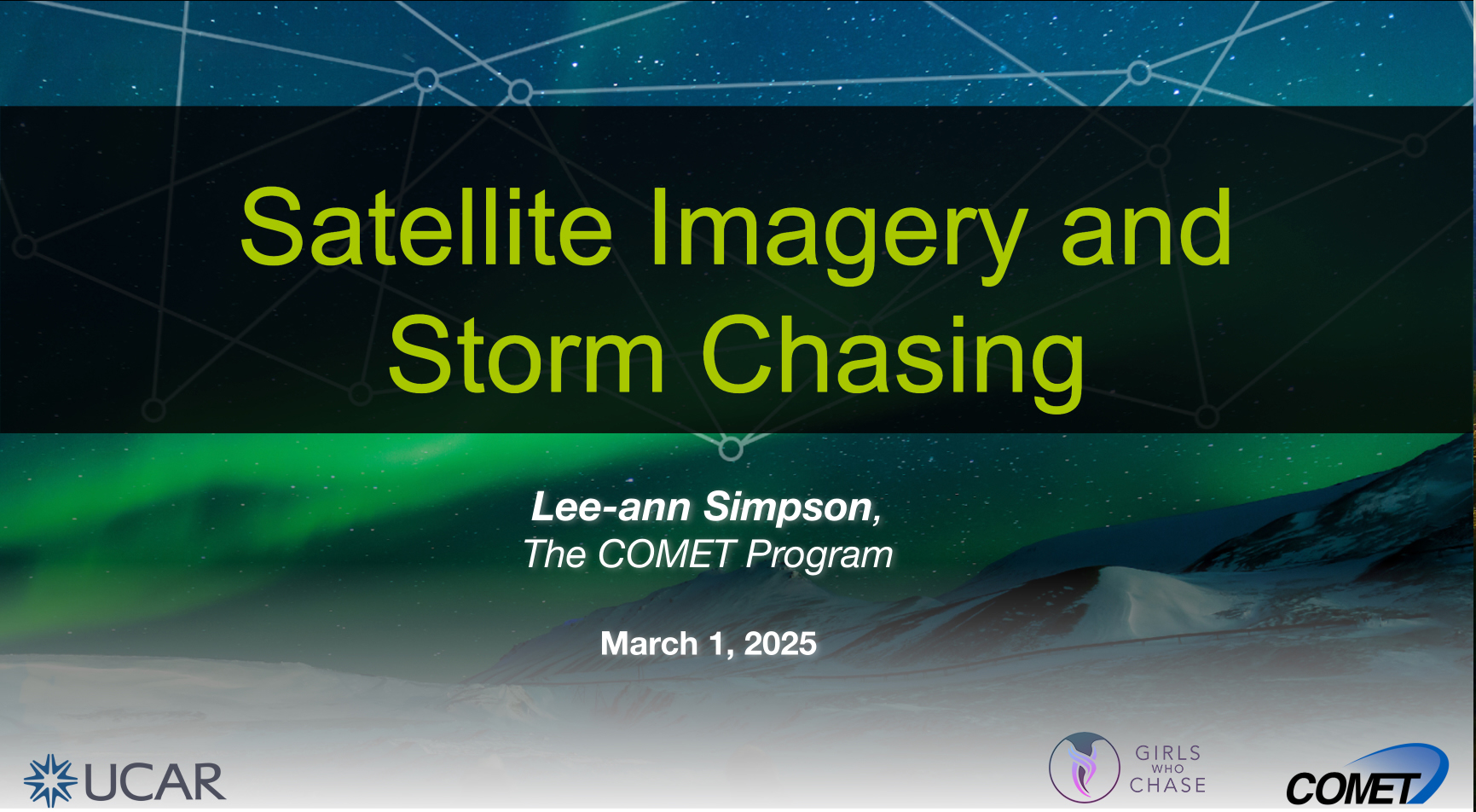 Nowcasting Using Satellite Data - Lee-ann Simpson