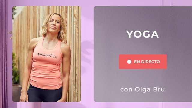 Mi. 19:00 Yoga: encuentra la calma | 60 min | Con Olga Brú