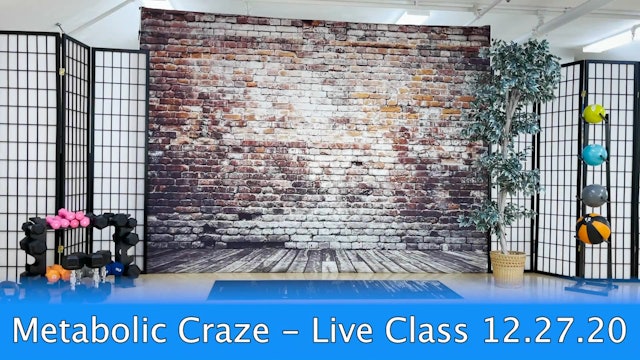 Metabolic Craze Live Class 122720