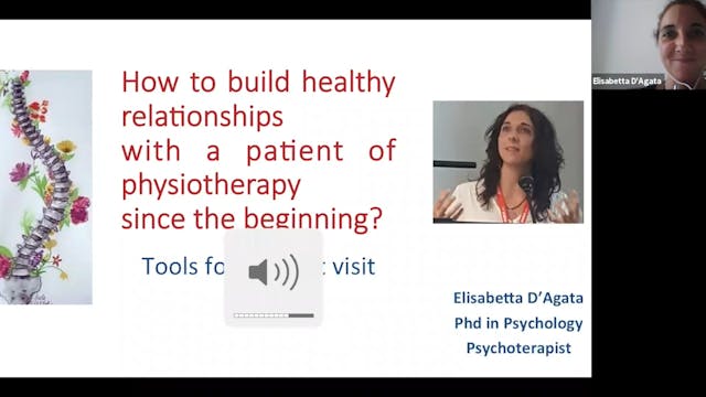 Webinar with Dr, D'Agata Webinar-Healthy relationships with scoliosis patients
