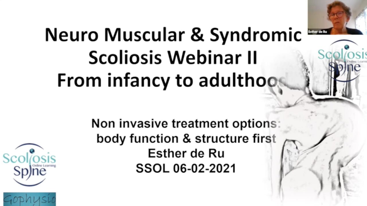 Neuromuscular scoliosis with Esther de Ru, PT