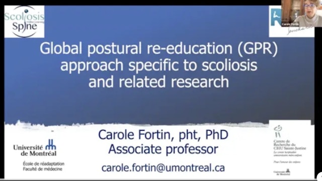 GPR Approach  to Scoliosis - C Fortin, PhD, MScPT