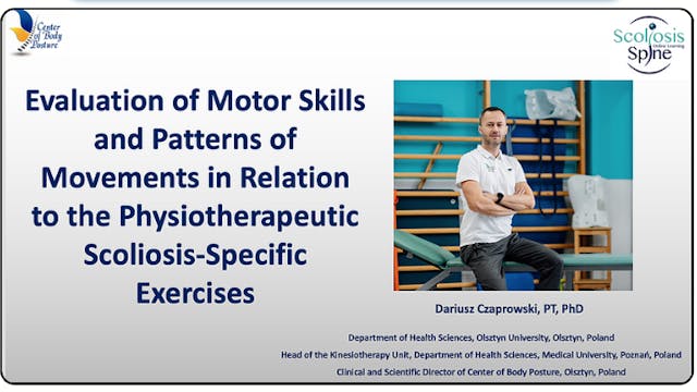 Evaluation of Motor Skills in Relation to PSSE  - D Czaprowski