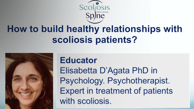 Healthy relationships with scoliosis patients?