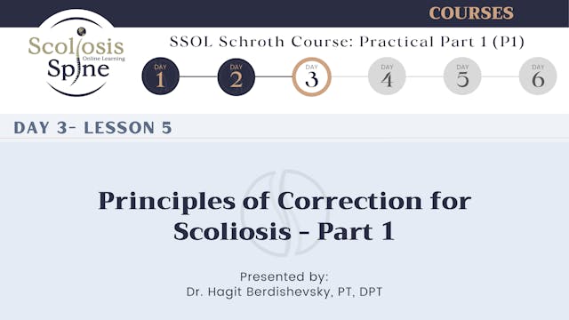 D3-5 Principles of Correction for Scoliosis - Part 1