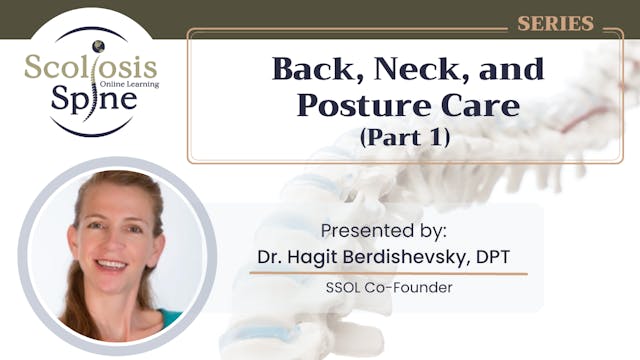 Back, Neck and Posture Care - Part 1