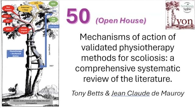 Mechanisms  of validated PT methods for scoliosis