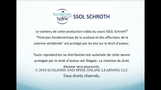 [fr] Part 6 SSOL Course Fundamentals of Scoliosis & Spinal Conditions