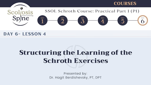 D6-4 Structuring the Learning of the Schroth Exercises