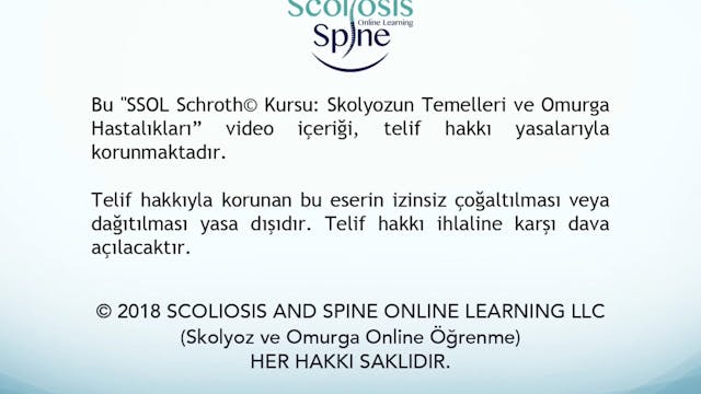 SSOL Course Fundamentals Turkish Part 1