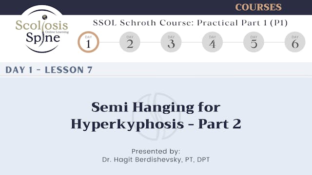 D1-7 Semi Hanging for Hyperkyphosis - Part 2 