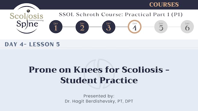 D4-5 Prone on Knees for Scoliosis - Student Practice