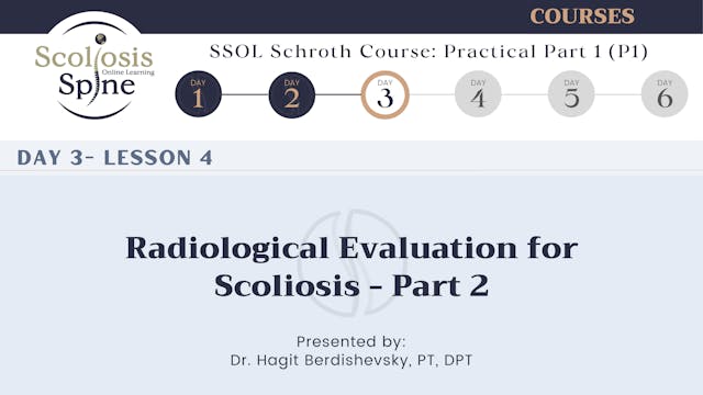D3-4 Radiological Evaluation for Scoliosis - Part 2