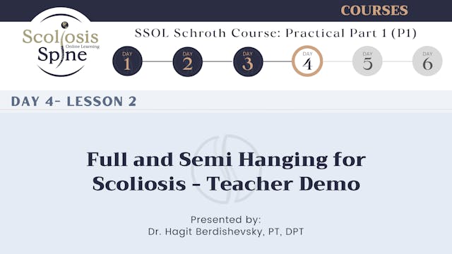 D4-2 Full and Semi Hanging for Scoliosis - Teacher Demo