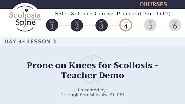 D4-3 Prone on Knees for Scoliosis - Teacher Demo