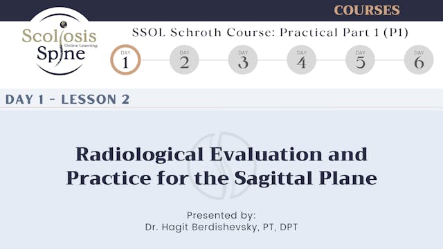 D1-2 Radiological Evaluation and Practice for the Sagittal Plane
