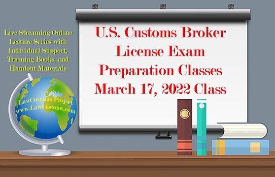 March 17, 2022 CBLE Class