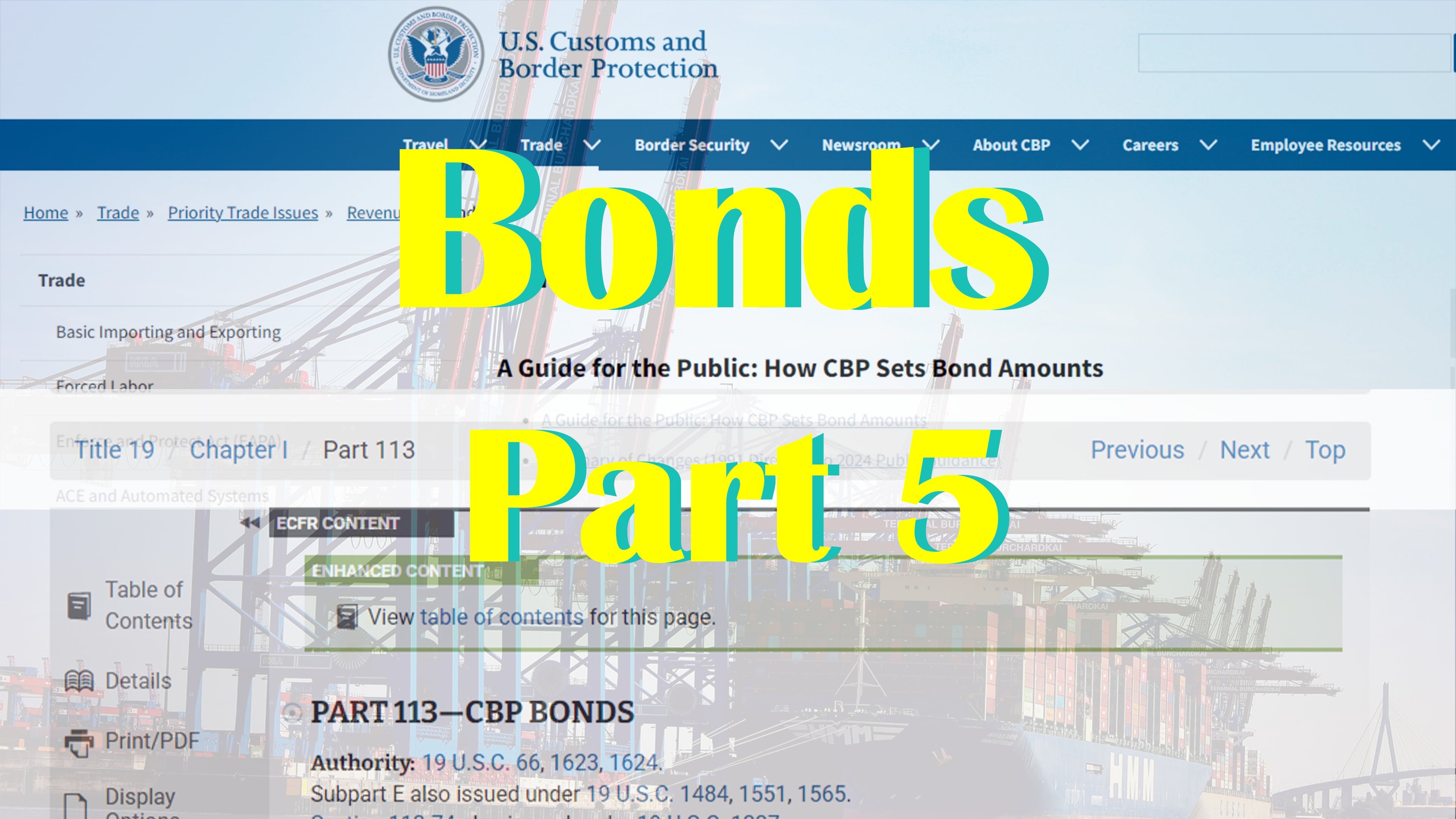 Part 5: Bonds
