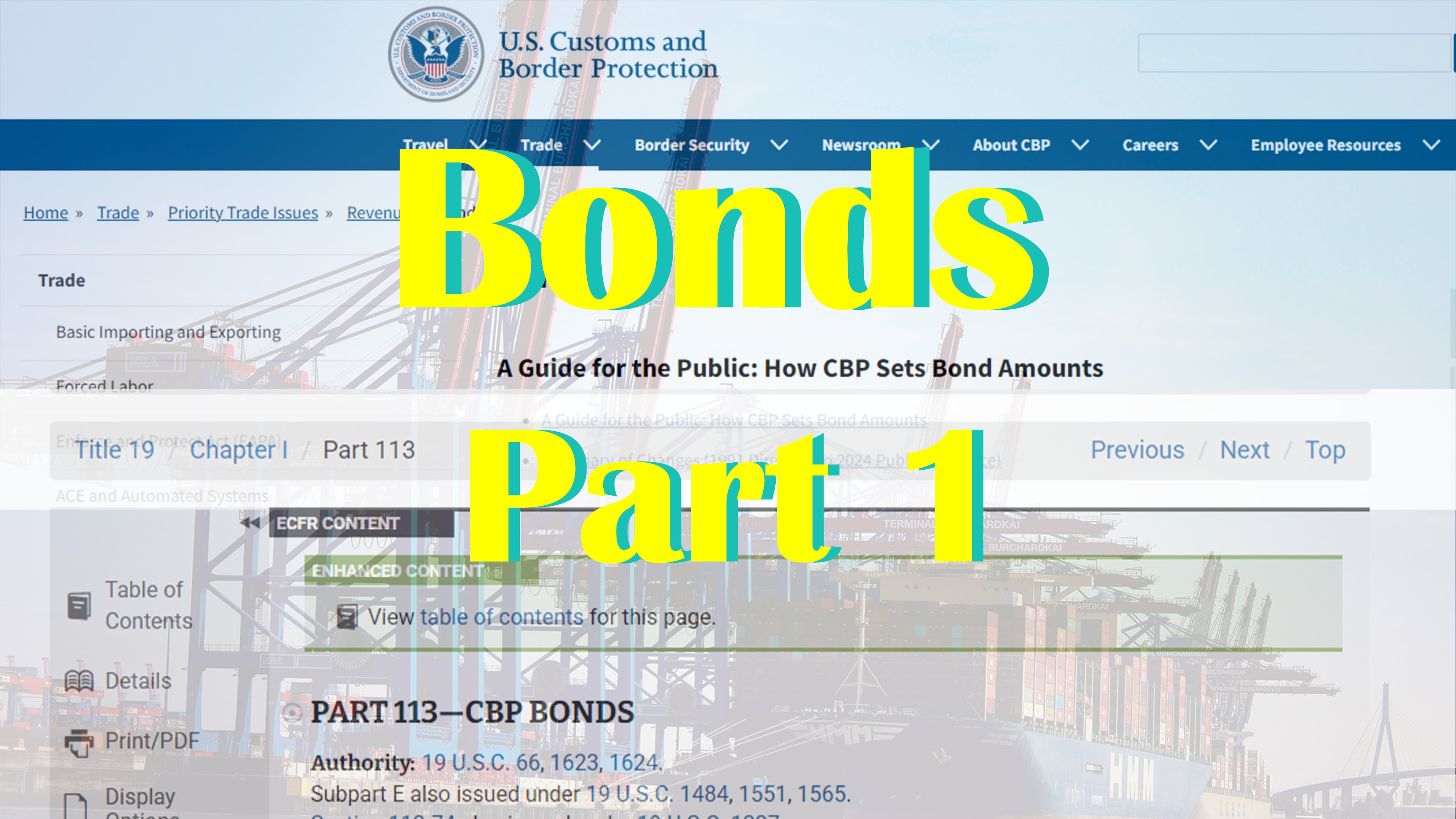 Part 1: Bonds