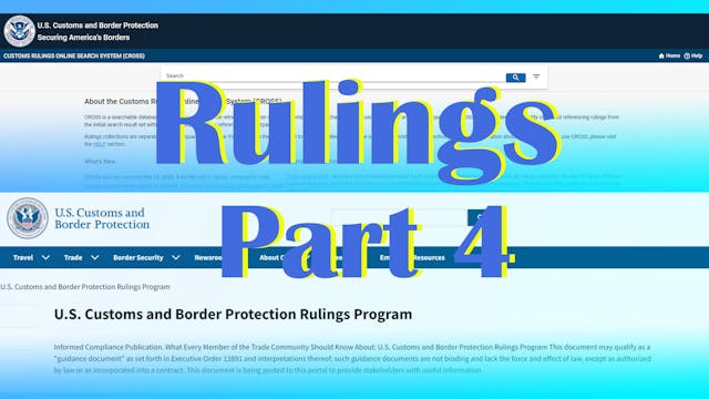 Part 4: Rulings