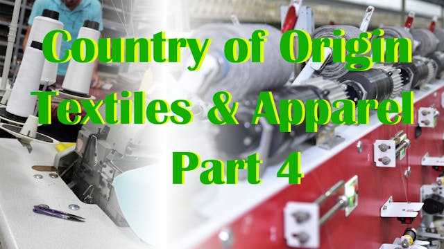 Part 4: Country of Origin - Textiles ...
