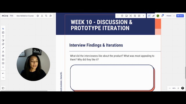 Week 10 Interview Findings & Iterations