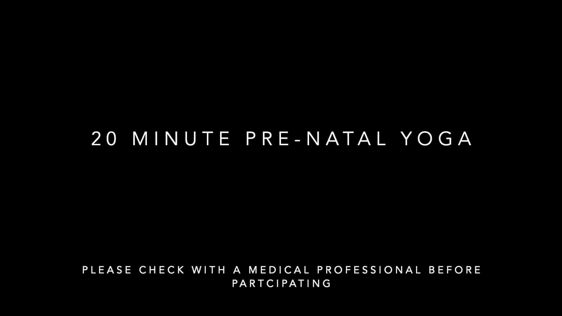 Prenatal Yoga Practice 
