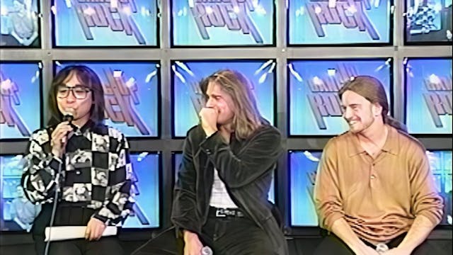 Unplugged and interview filmed In Japan, October 1996