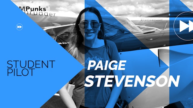 Paige Stevenson, trainee pilot