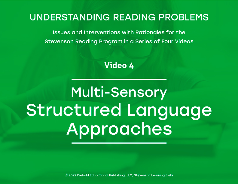Video 4, Multi-Sensory Structured Language Instruction: