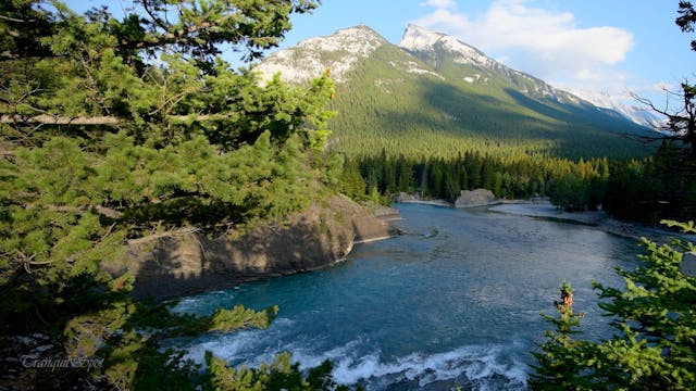 Canadian Rockies - Bow Falls - Final 4K