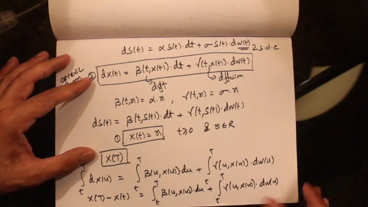 220(a) Stochastic Differential Equations Stochastic Calculus for