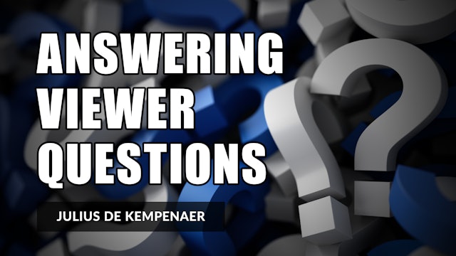 Answering Viewer Questions | Julius de Kempenaer