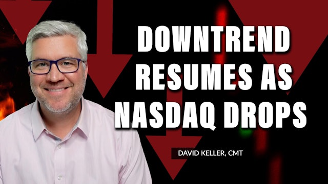Downtrend Resumes as Nasdaq Drops | David Keller, CMT  (06.10)