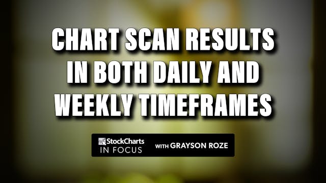 How To Chart Scan Results In Both Dai...