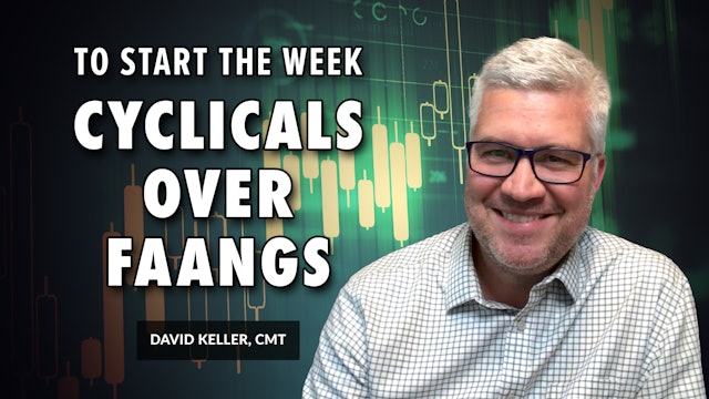 Cyclicals Over FAANGs to Start the Week | David Keller, CMT (04.10)