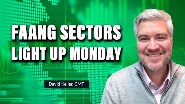 FAANG Sectors Light Up Monday | David Keller, CMT (01.23)
