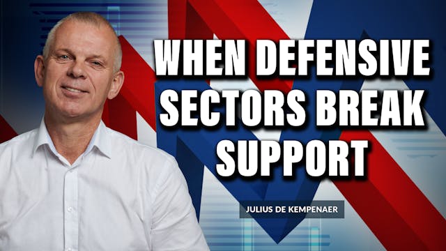 When Defensive Sectors Break Support....