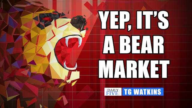 Yep, It's A Bear Market | TG Watkins ...