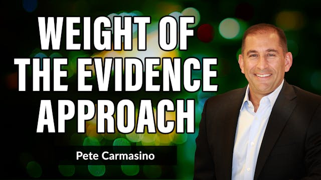 Taking a Weight of the Evidence Appro...