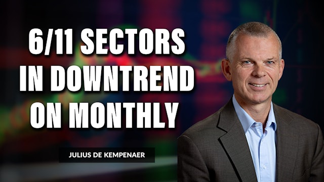 6/11 Sectors In Downtrend On Monthly Chart | Julius de Kempenaer (09.06)