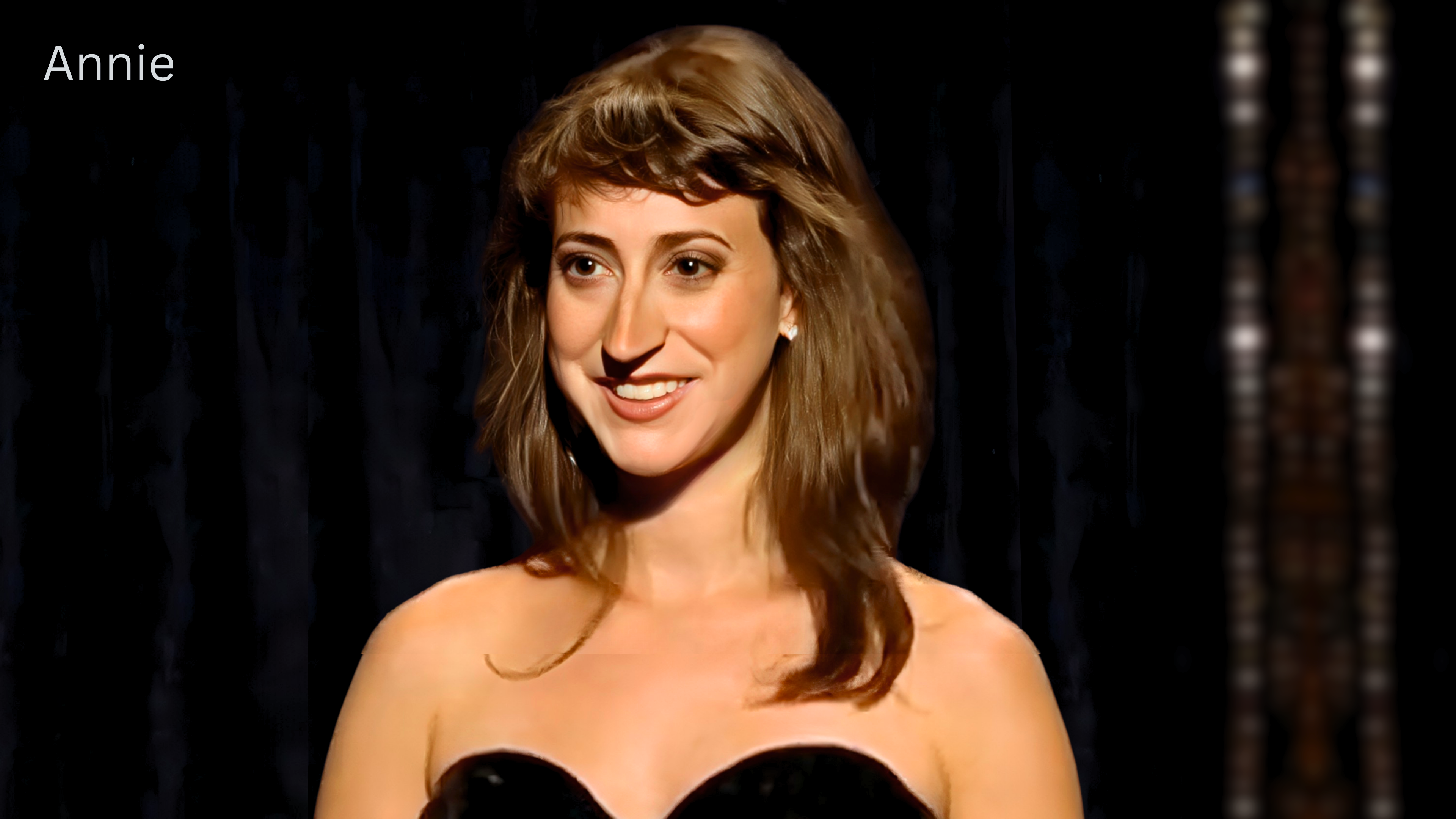 E85 - Annie from Frank the Entertainer in a Basement Affair, on Talk of Love